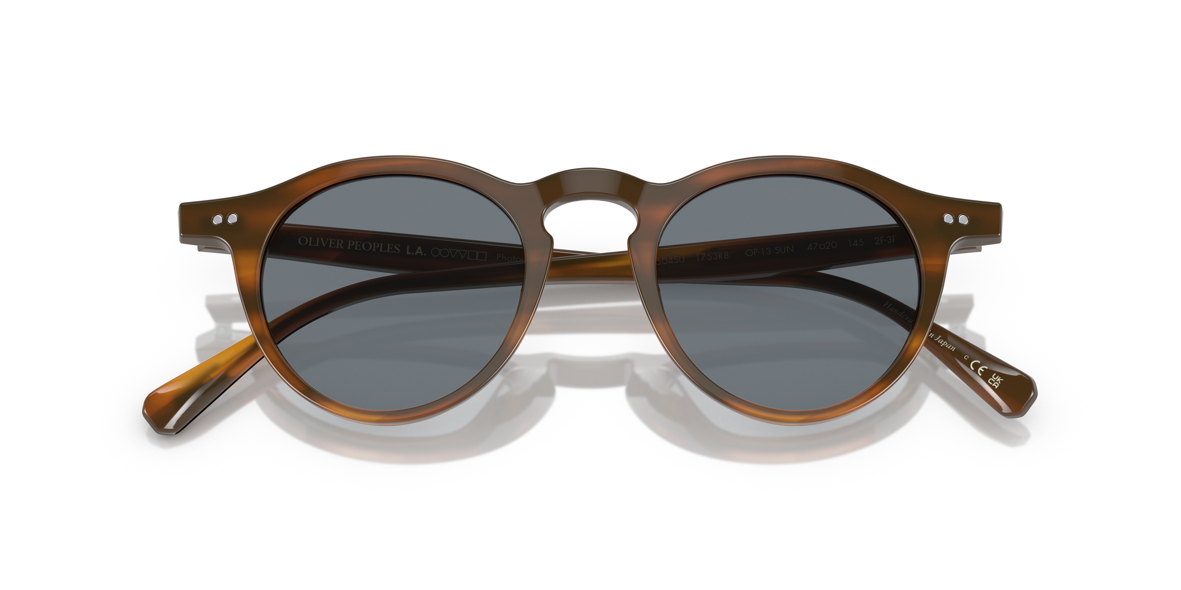 Oliver Peoples Unisex Oliver Peoples OV5504SU OP-13 SUN 1753R8 Sunglasses Acetate Green Grey Round Photochromic