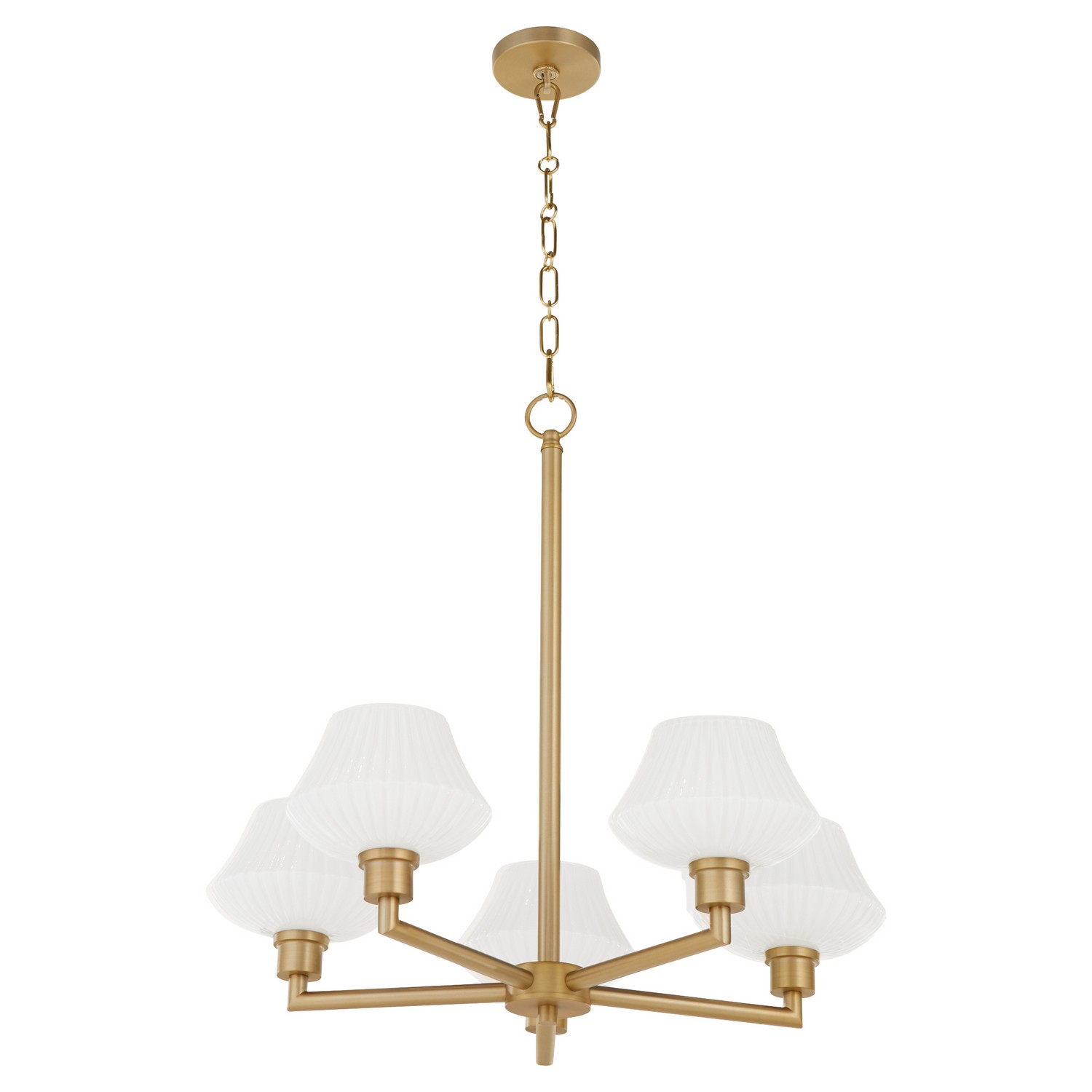 Aged Brass Chandelier from the Cassini Collection