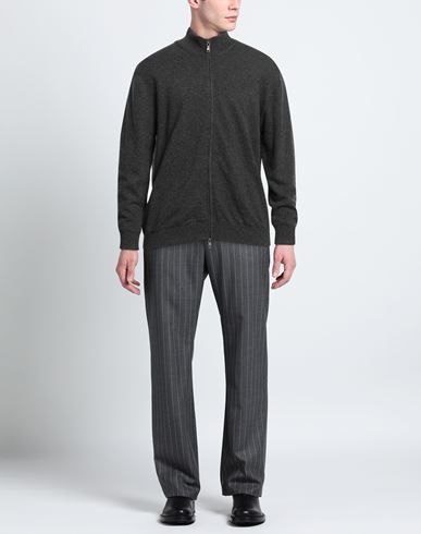 Cashmere Company Man Cardigan Lead Size 48 Wool, Cashmere