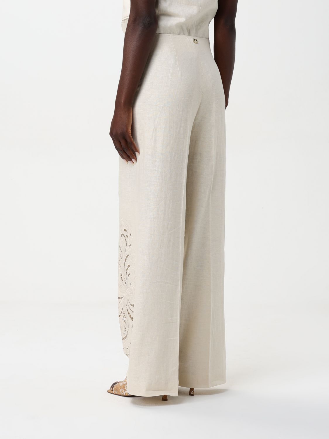 Pants Woman color Pearl