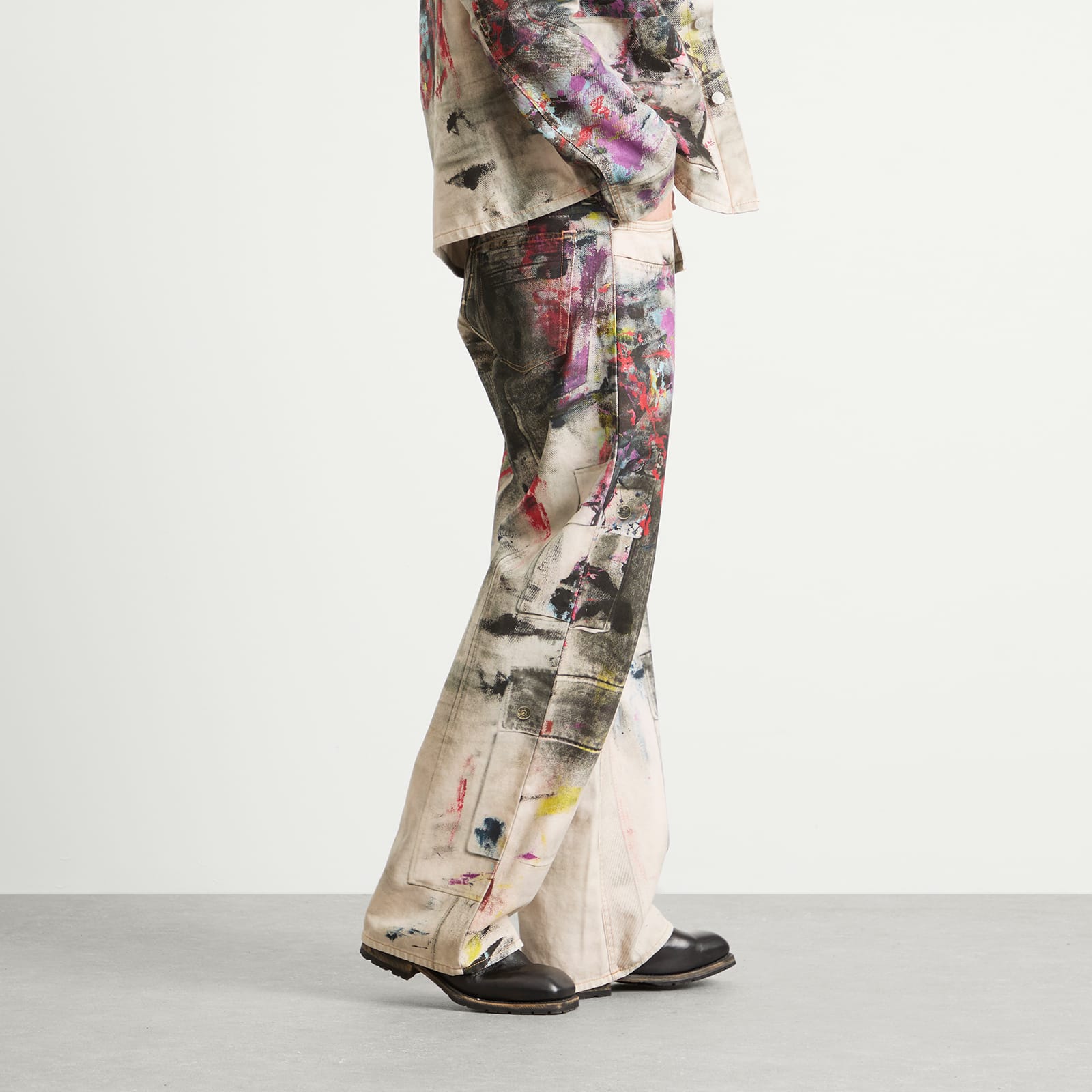 Men's 1981 U Painter Printed Decorator Jeans White/Multi