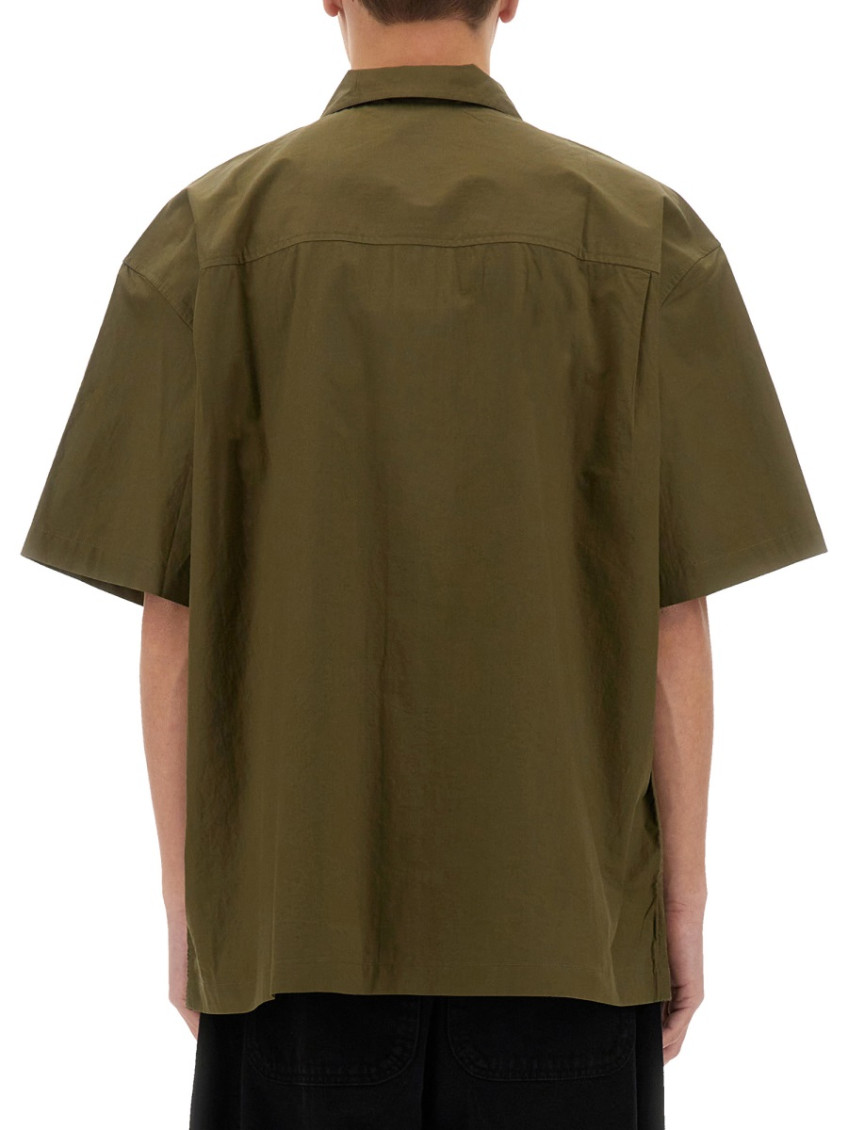 Olive Embroidered Shirt