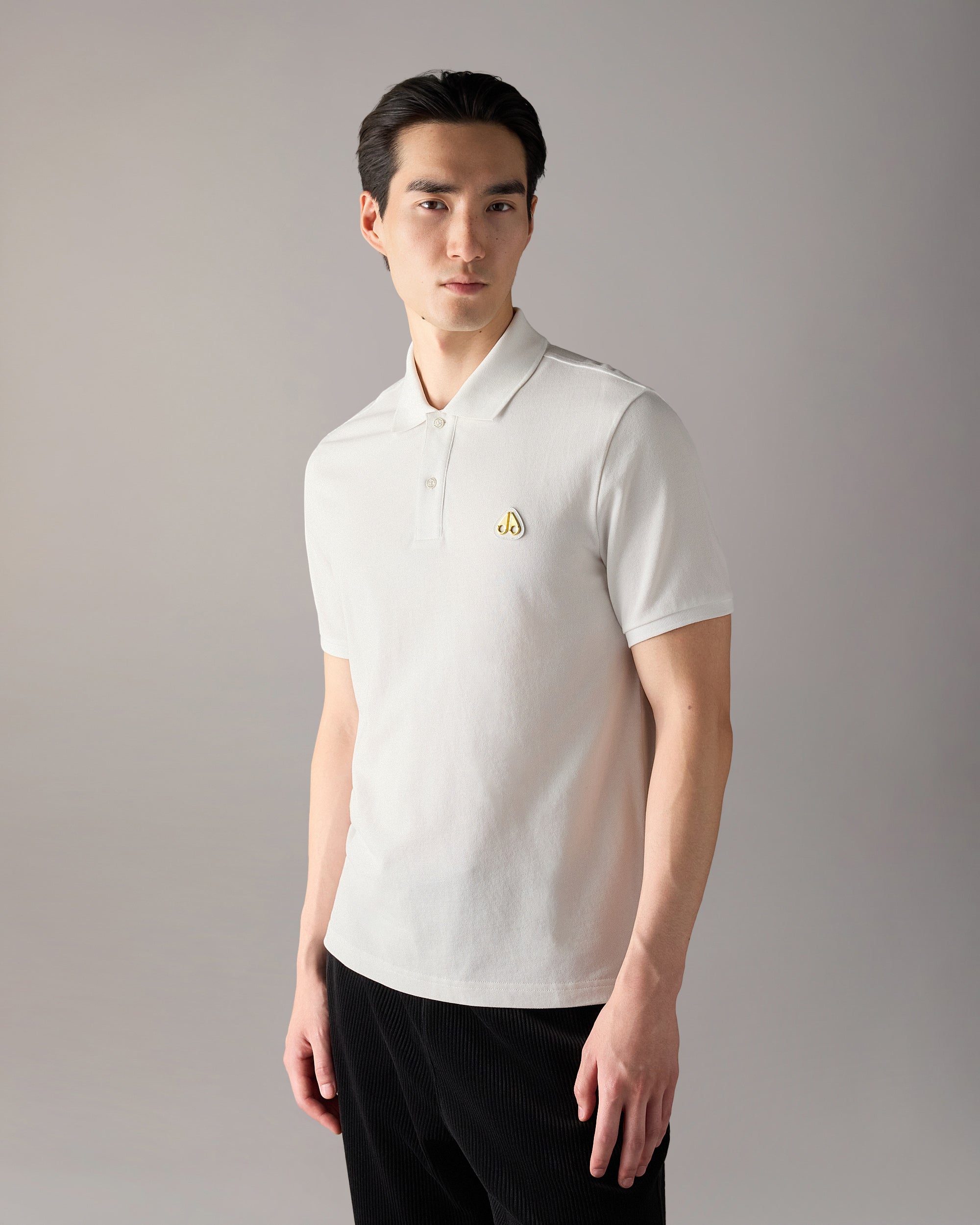 Moose Knuckles - Men's Gold Series Everett Polo - Color: White