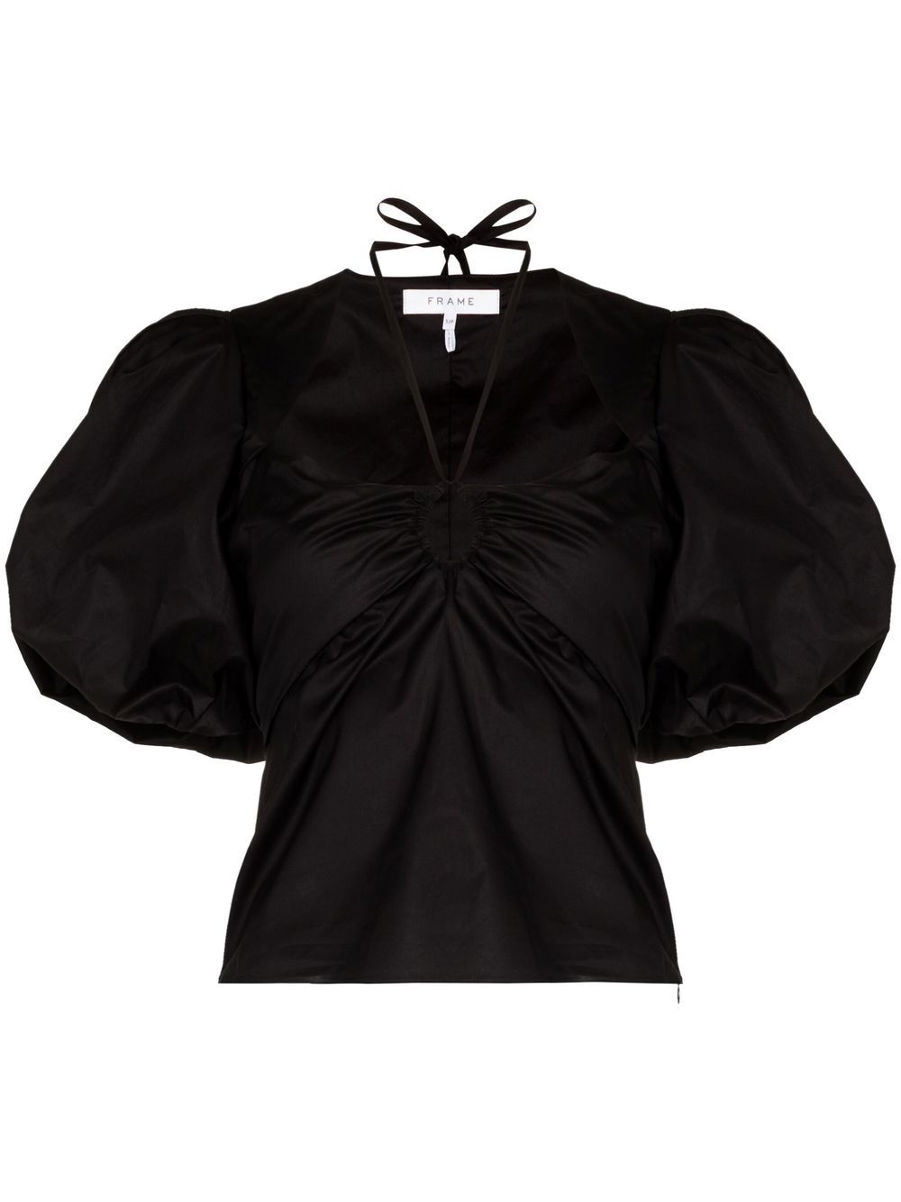Puff-sleeve blouse