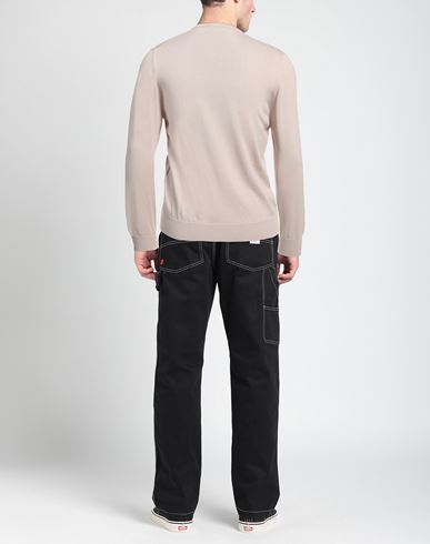 Man Sweater Sand Size 42 Cotton