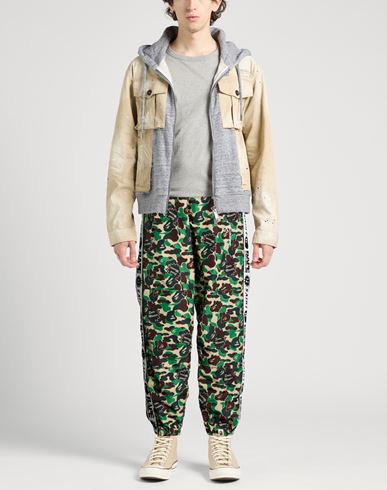 Man Pants Green Size S Polyamide
