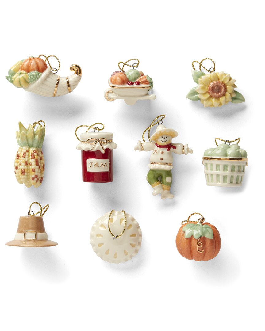 Autumn Favorites 10pc Christmas Ornament Set