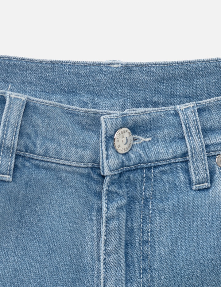 Washed Elastic Jeans