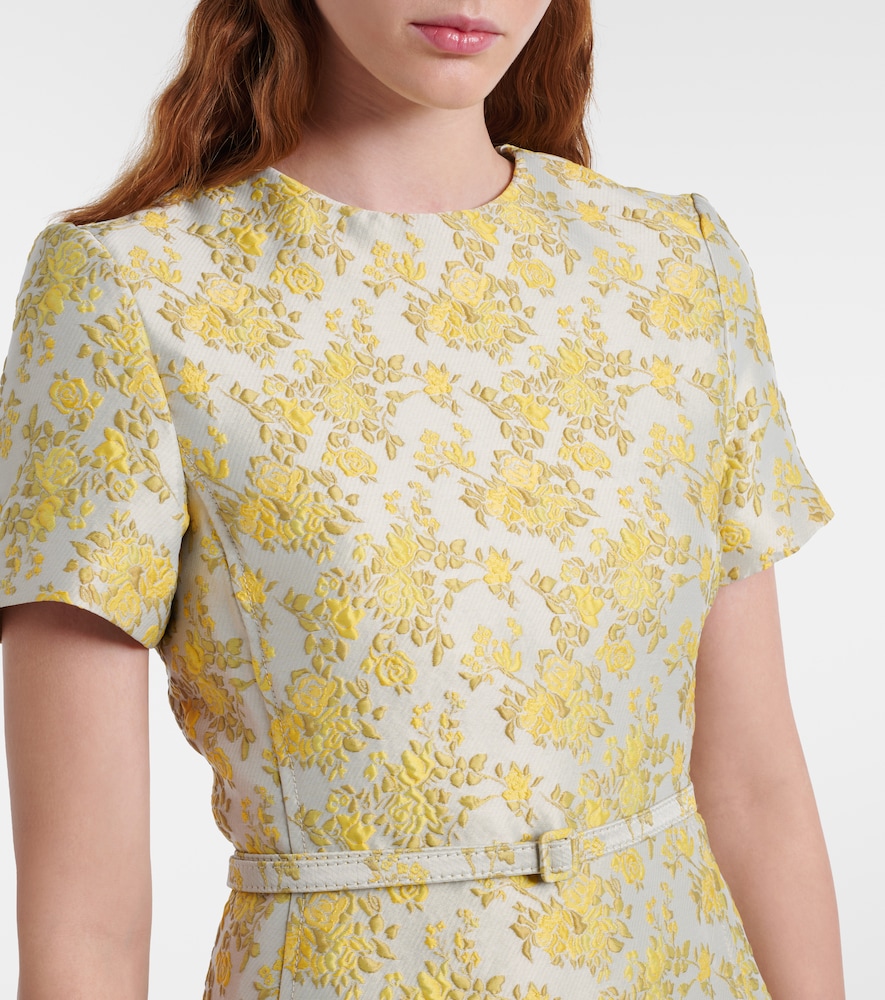 Caraline floral jacquard cocktail dress