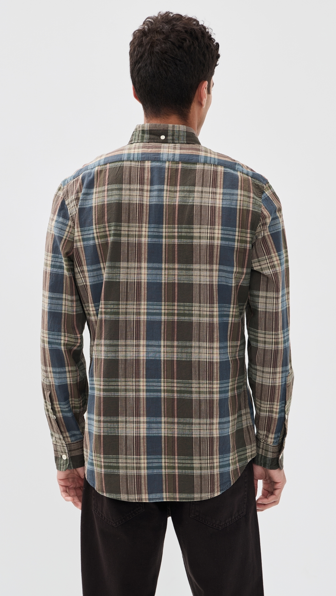 The Jack Button Down Shirt Atlantic Blue Madras