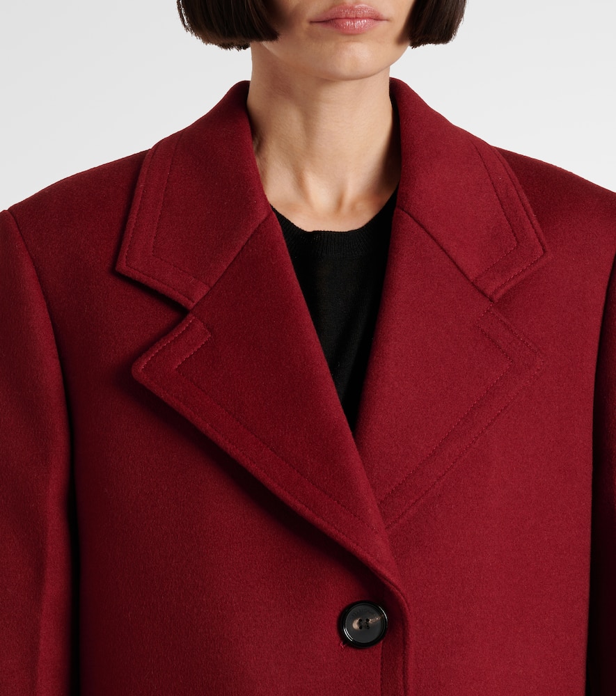 Wool and cashmere coat