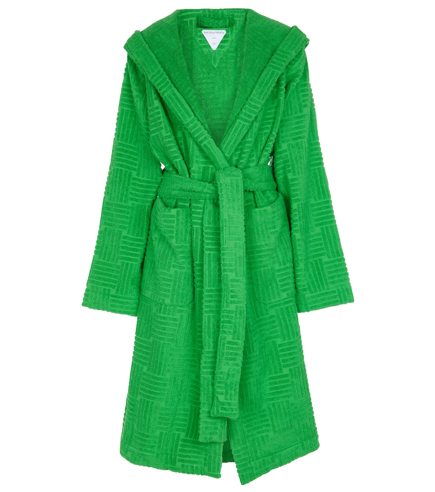 Cotton terry bathrobe