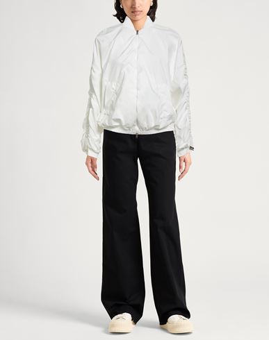 Woman Jacket White Size 6 Polyester