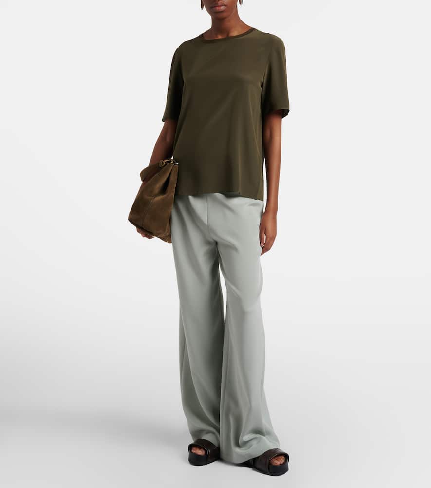Rubin silk crêpe T-shirt