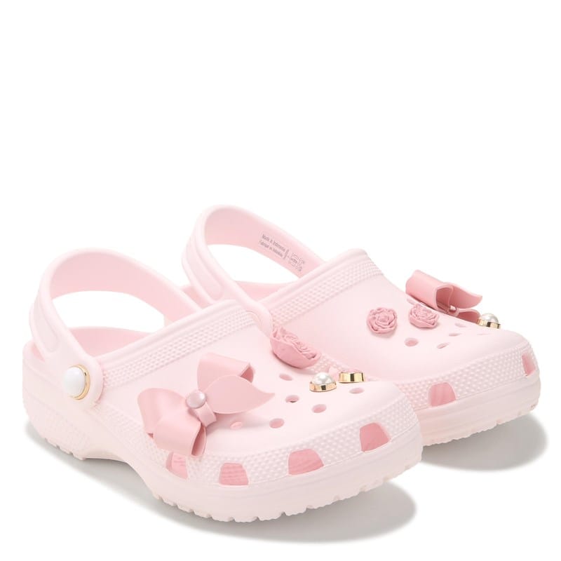 Kids' Graphic Classic Clog Little/Big Kid Shoes (PINK BOWS)