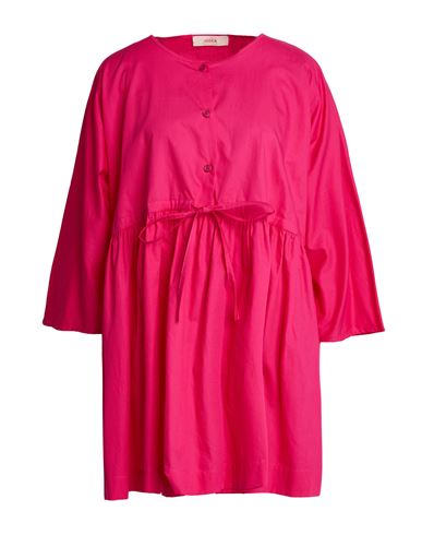 Woman Mini dress Fuchsia Size 2 Cotton