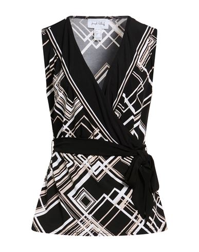 Woman Top Black Size 14 Polyester, Elastane