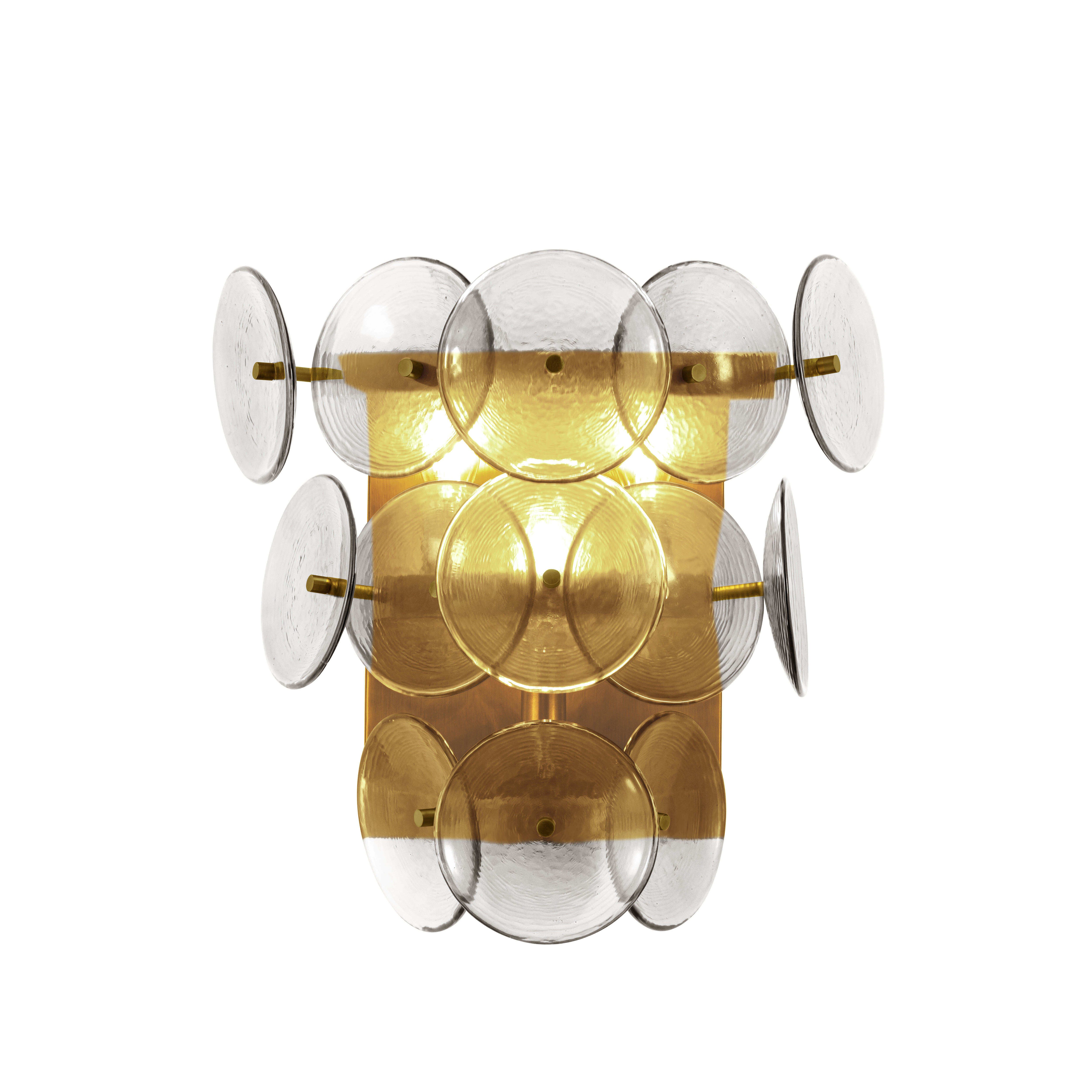 Weathered Brass Three LIght Wall Sconce from the Loren Collection