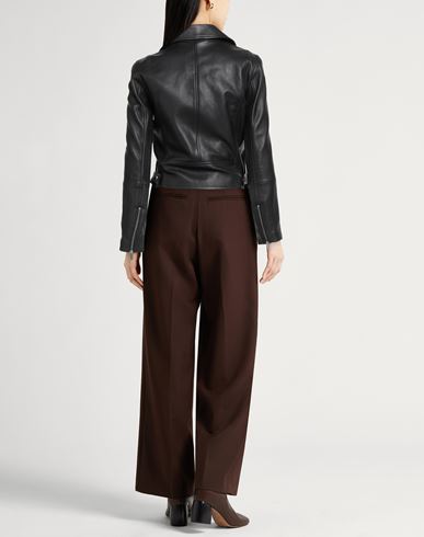 Woman Jacket Black Size L Lambskin