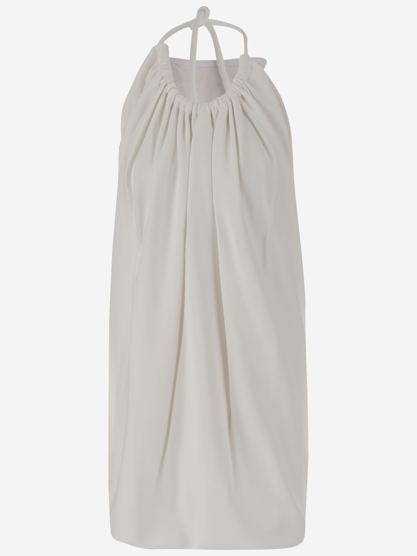 Long Viscose Mini Dress