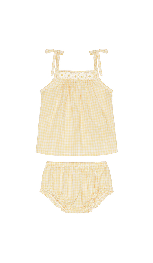 Wild Wawa Crochet Daisy Set in Lemon. 18/24. Also /3
