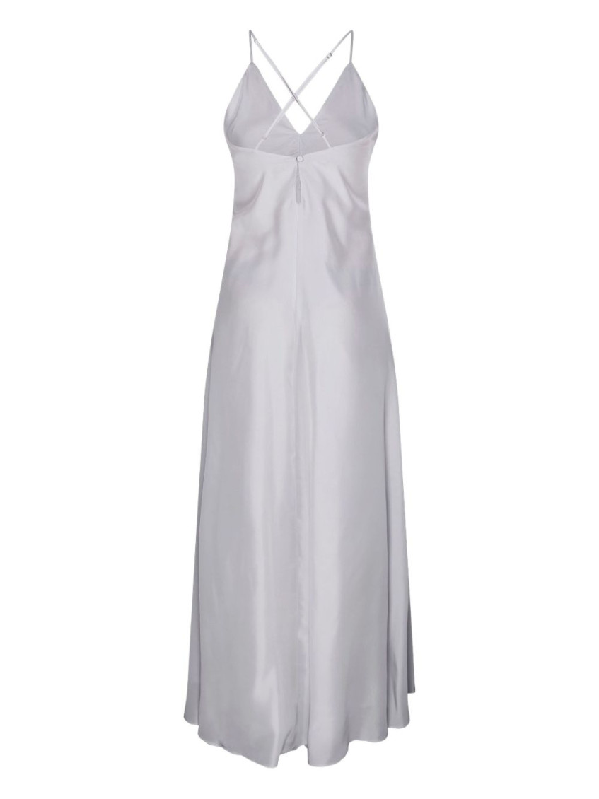 - Long Silk Slip Dress