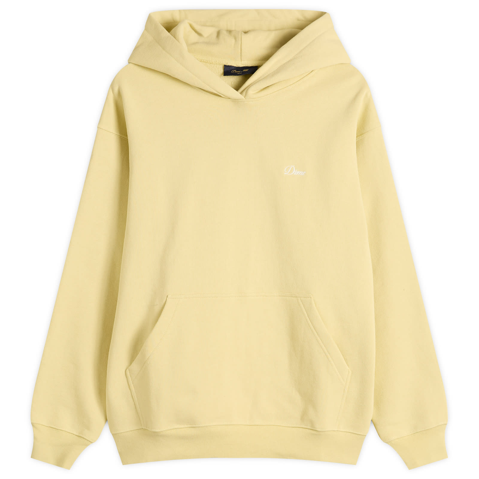 Men's Cursive Small Logo Hoodie Cloud Cream