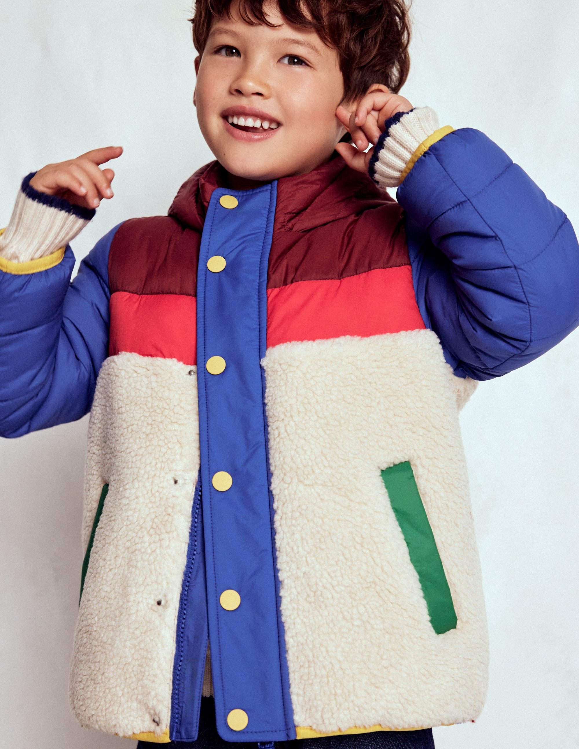Borg Mix Jacket Multi