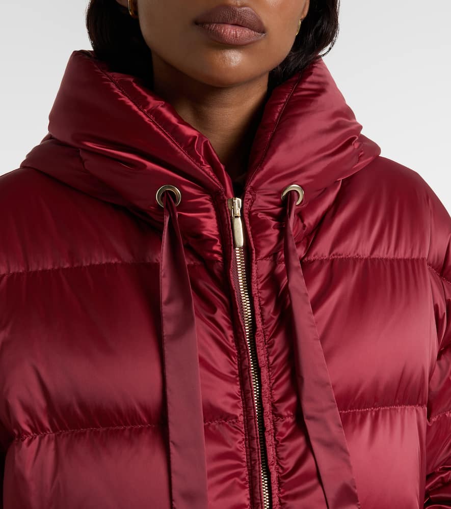 Felice hooded taffeta down jacket
