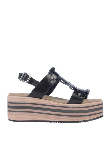 Woman Sandals Black Size 8 Soft Leather