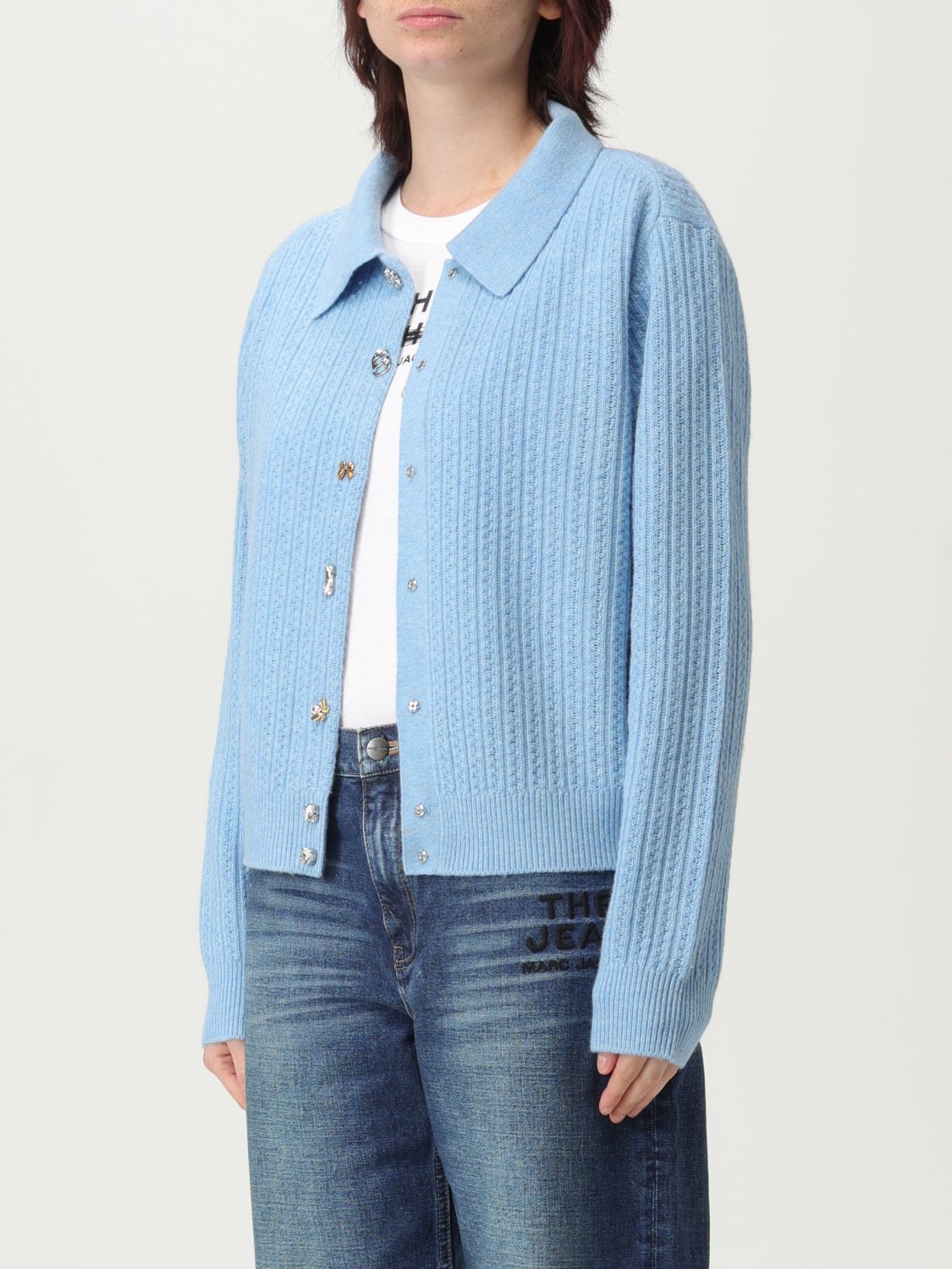 Cardigan MARC JACOBS Woman color Gnawed Blue