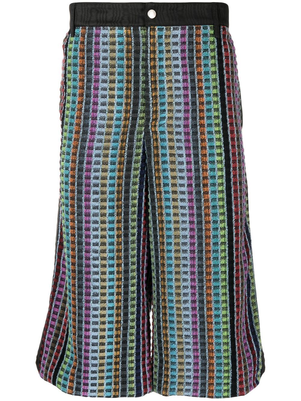 Knee-length Bermuda shorts - Black