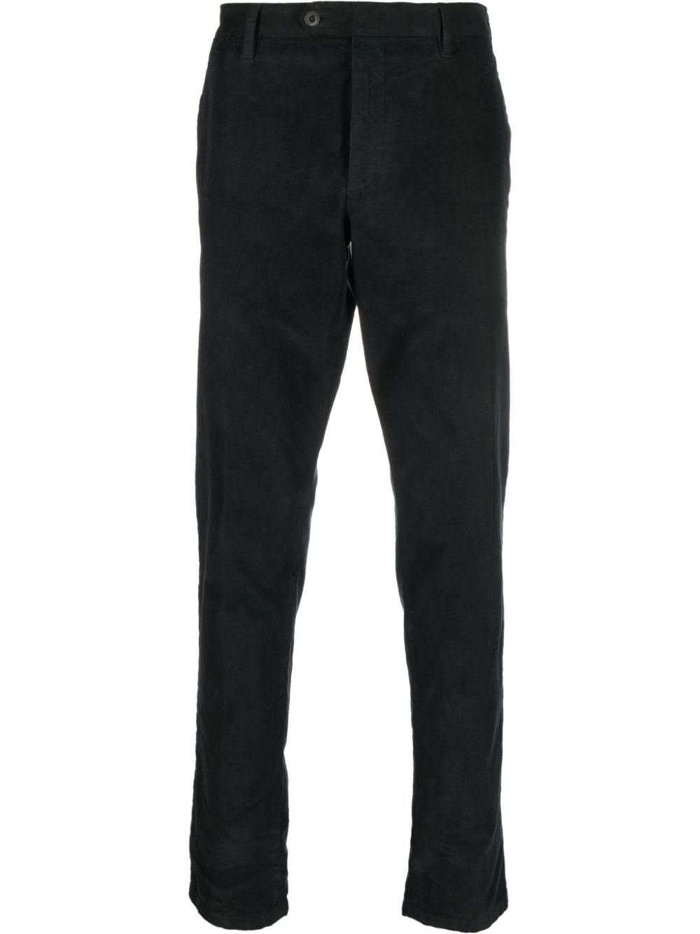 Corduroy straigh-leg trousers - Black