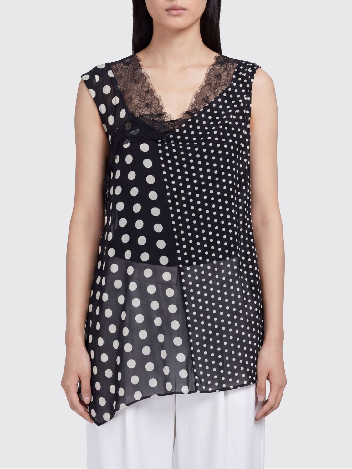Top Woman color Black
