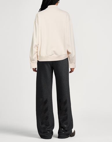Woman Sweatshirt Ivory Size S Cotton
