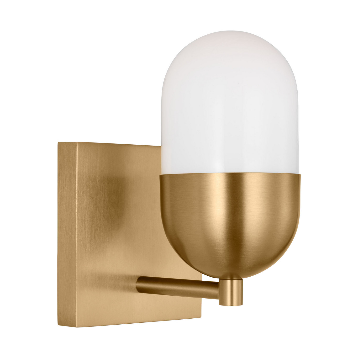 Satin Brass Bathroom Vanity Light from the Foster Collection