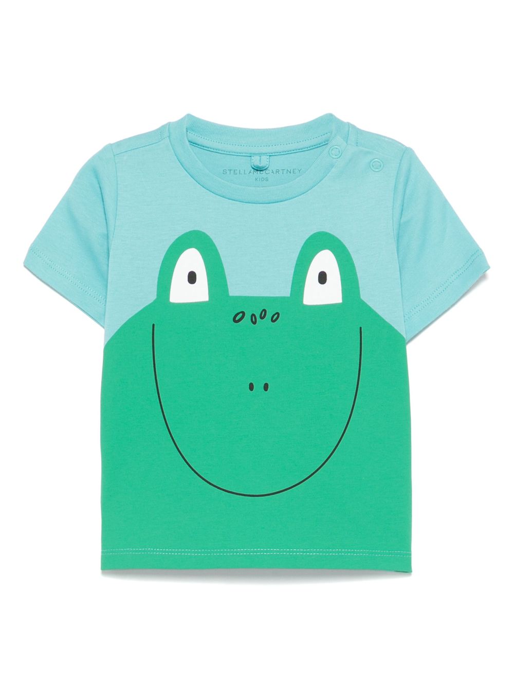 Frog-print T-shirt - Blue