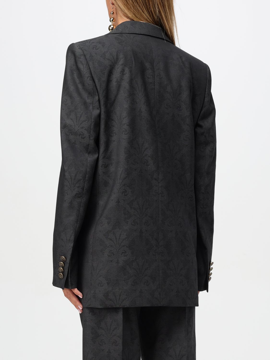Wool jacquard blazer - Grey