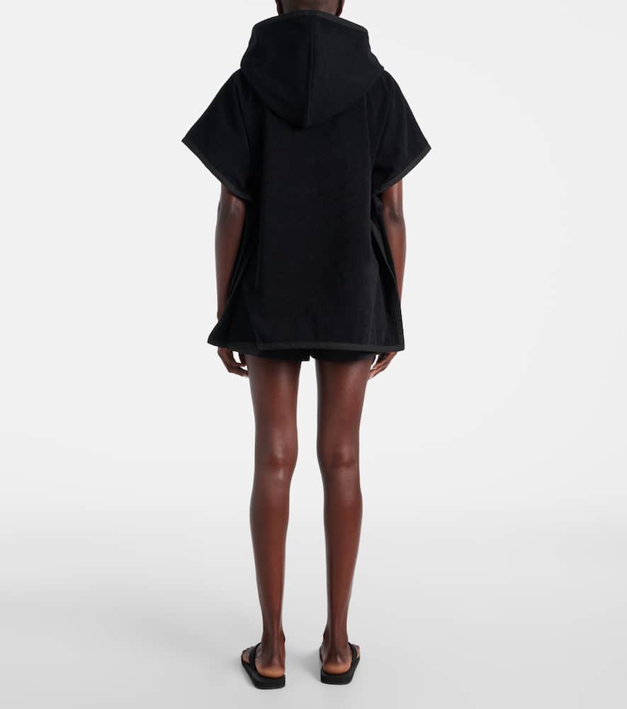 Couture cotton terry beach cover-up