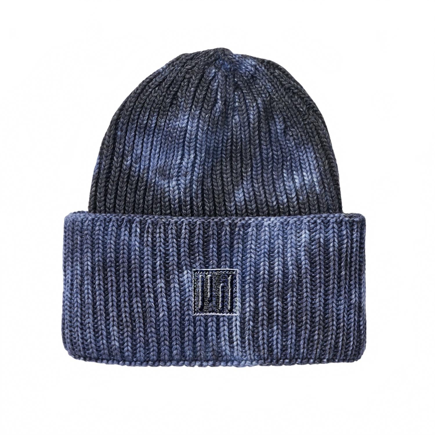 Women's Watch Beanie In Dark Navy Wave Dye