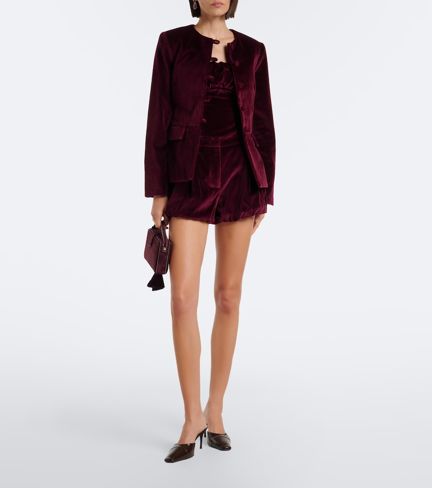 Maria cotton velvet jacket
