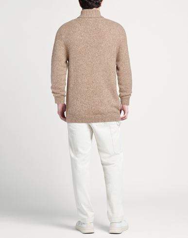 Man Turtleneck Sand Size L Alpaca wool, Polyamide