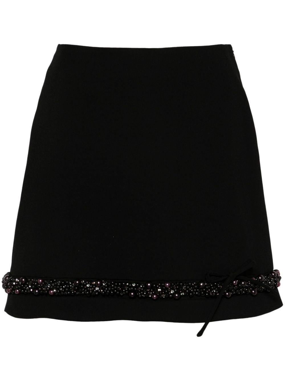 Embellished mini skirt - Black