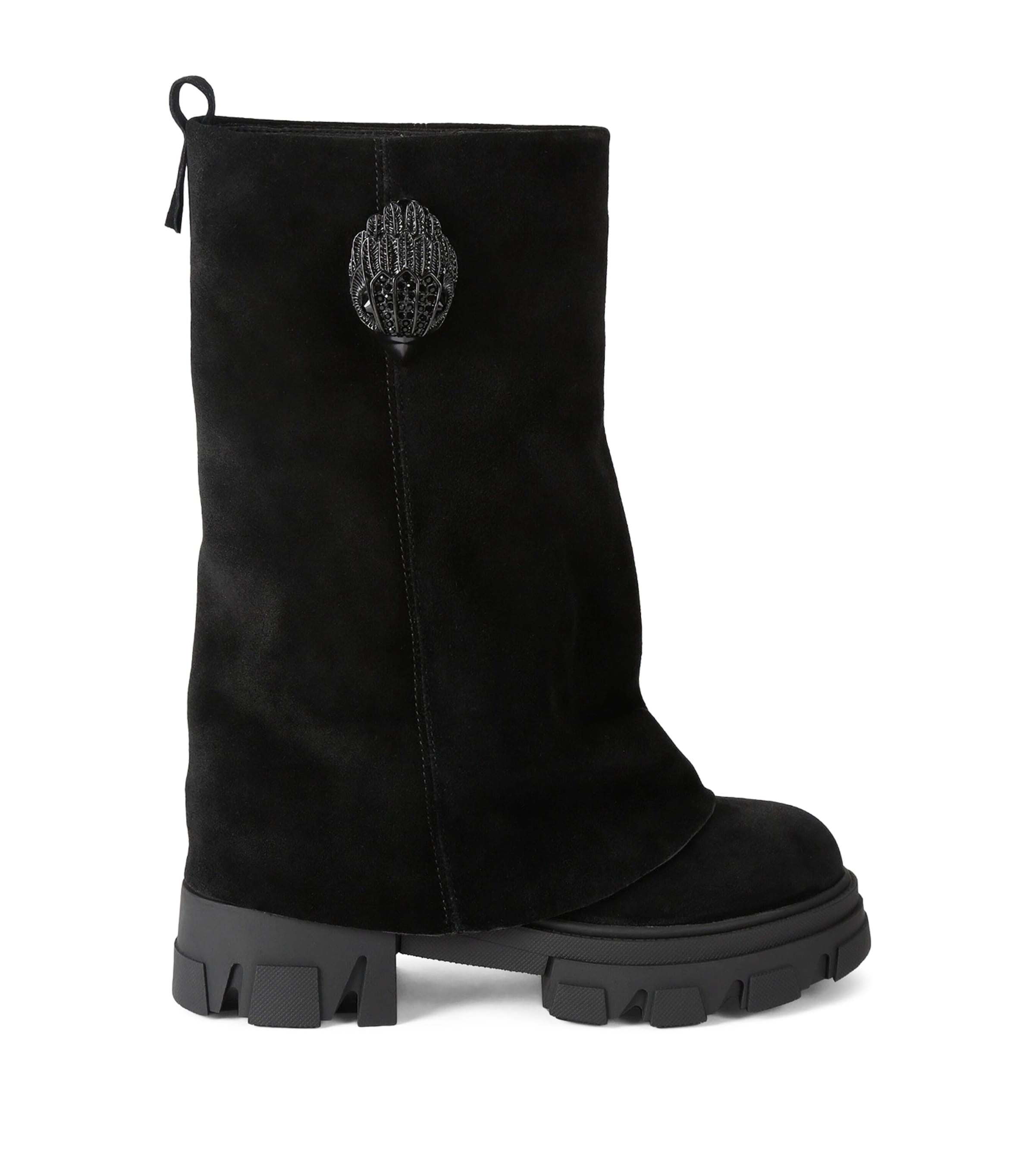 Suede Stomp Foldover Boots 50