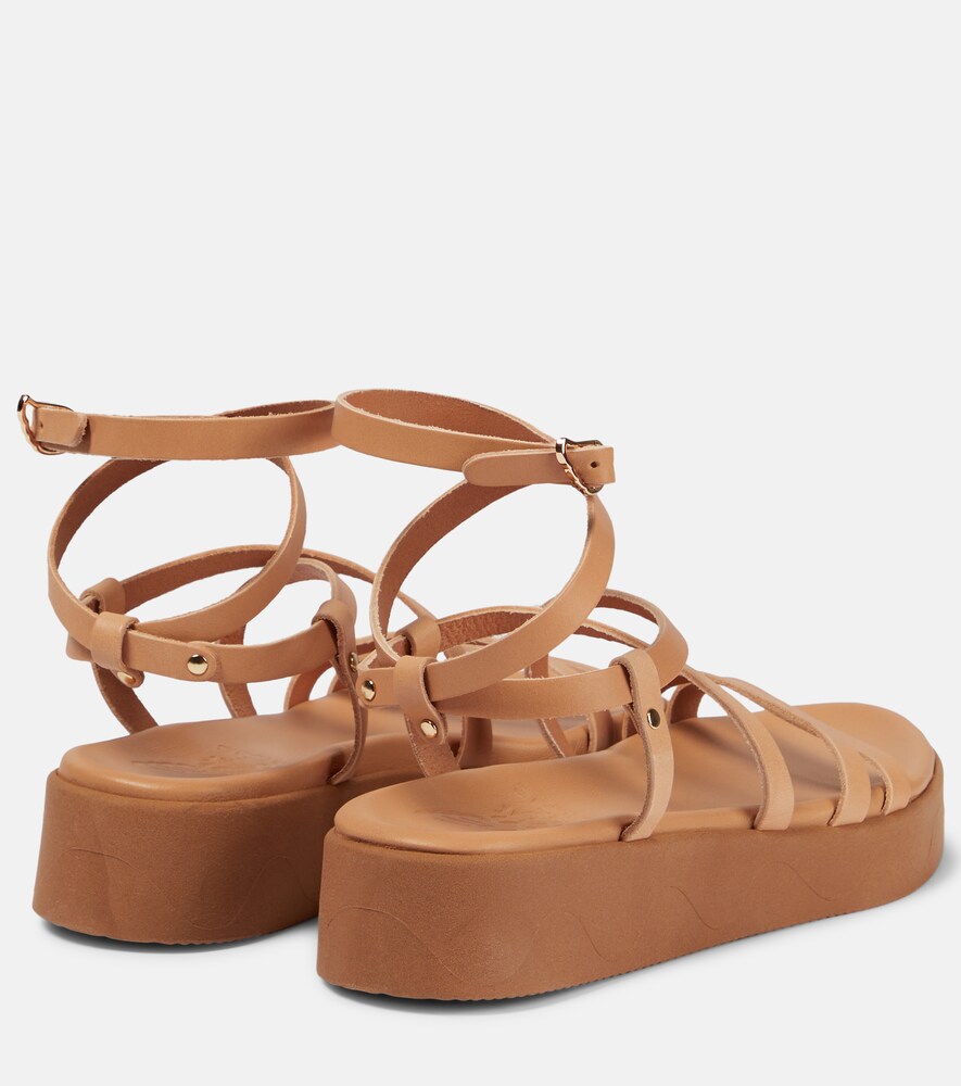 Aristea leather platform sandals