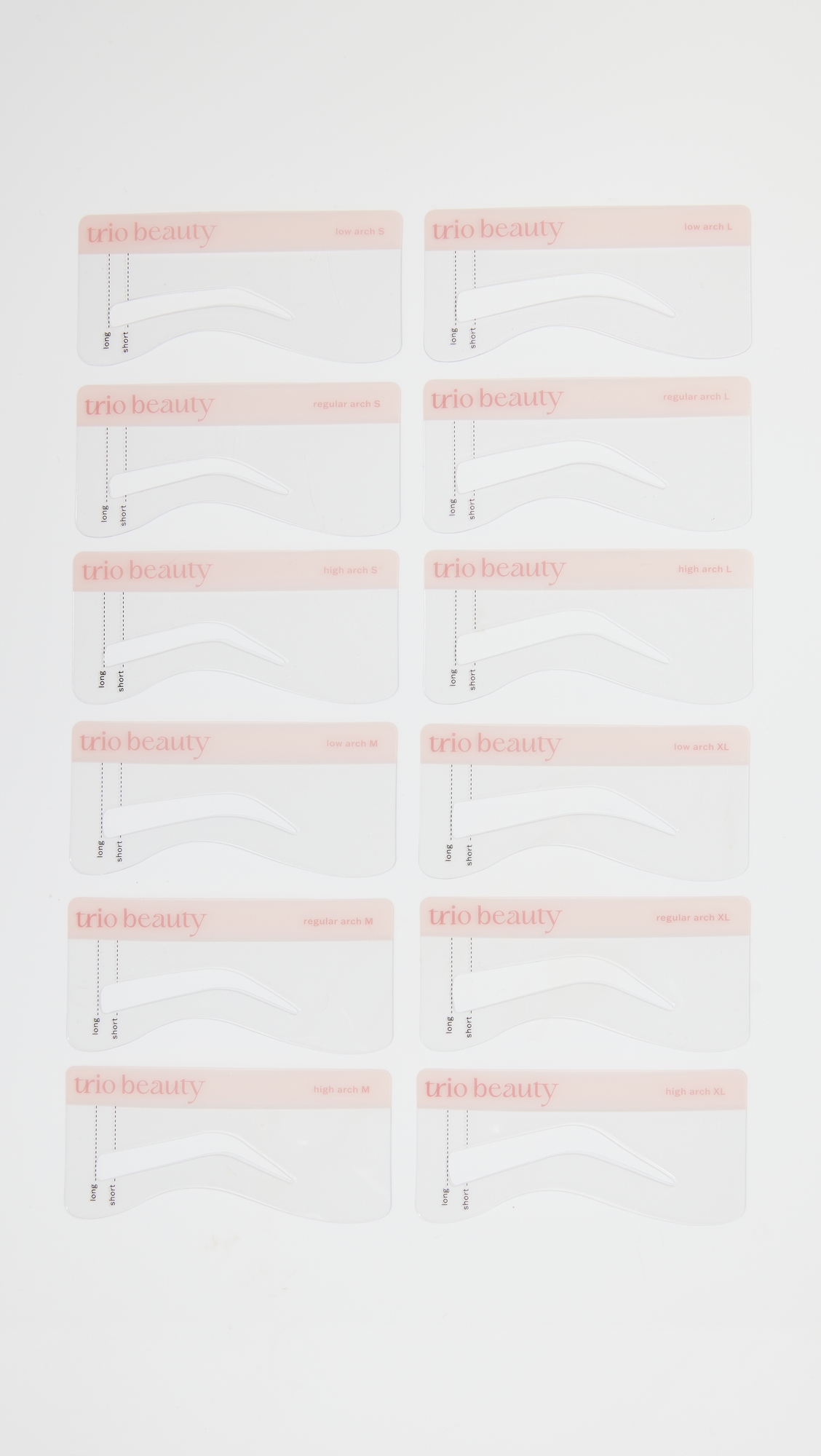 Brow Trio - Stencil Kit Grey One Size