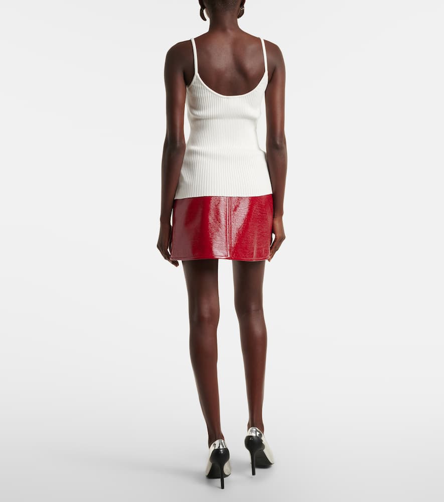 Courrèges Reedition ribbed-knit top
