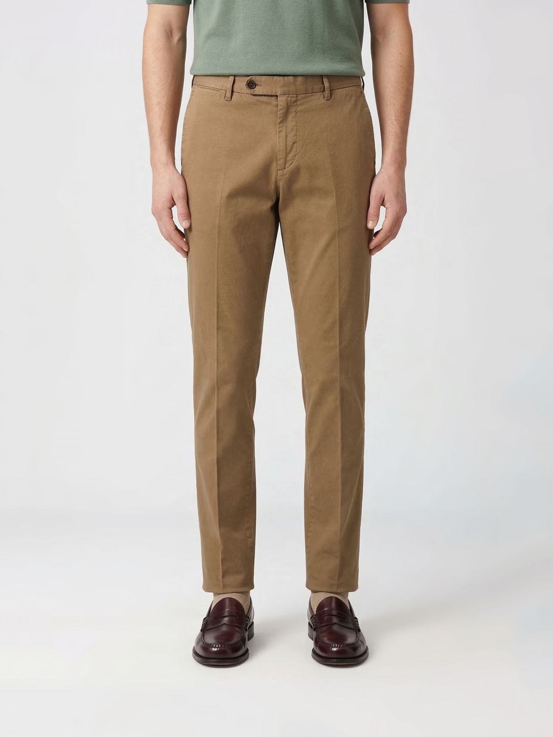 Pants Men color Green
