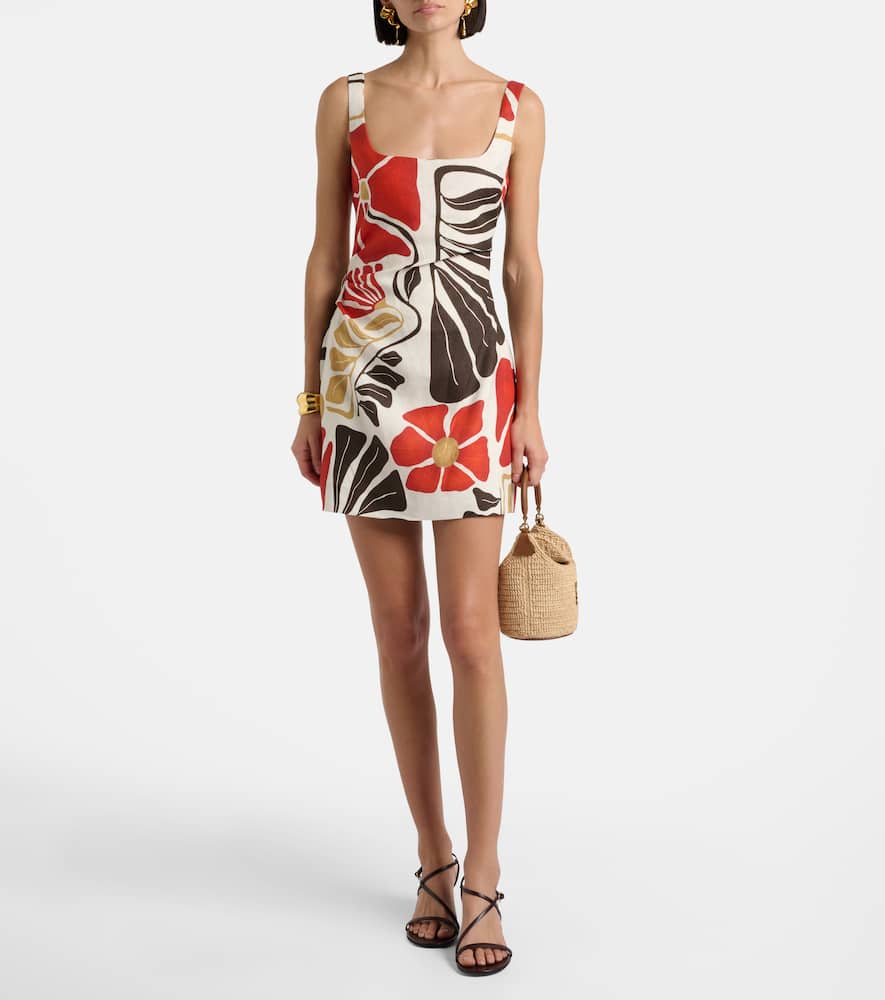 Julietta floral linen minidress