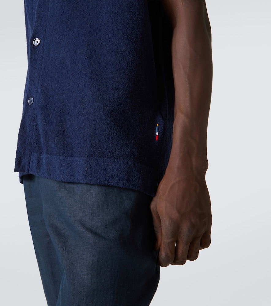 Tiernan cotton-blend bouclé shirt
